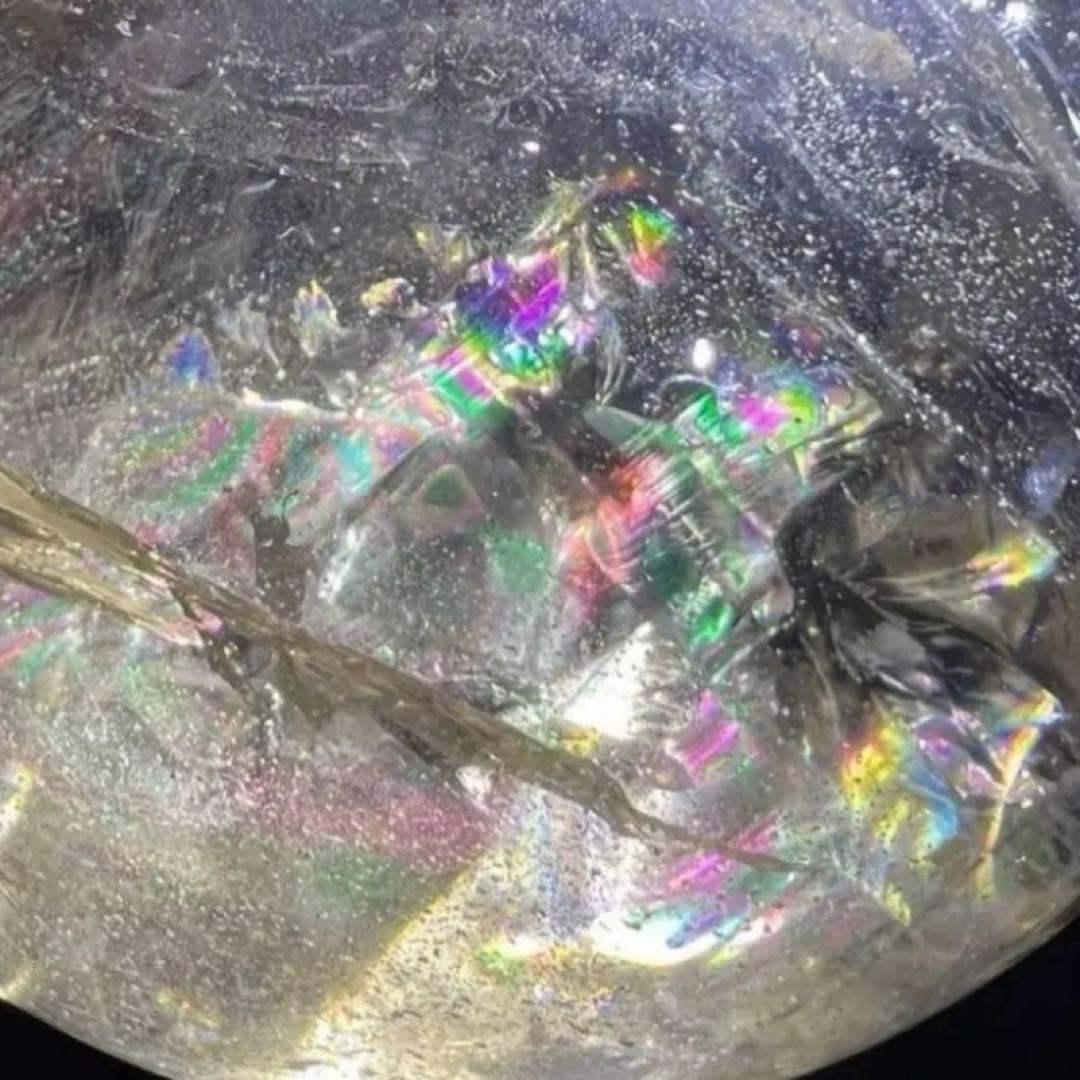 ✳️専用‼️超激安出品☆超極上大玉☆スーパーレインボー‪☆スモーキークォーツ 丸玉