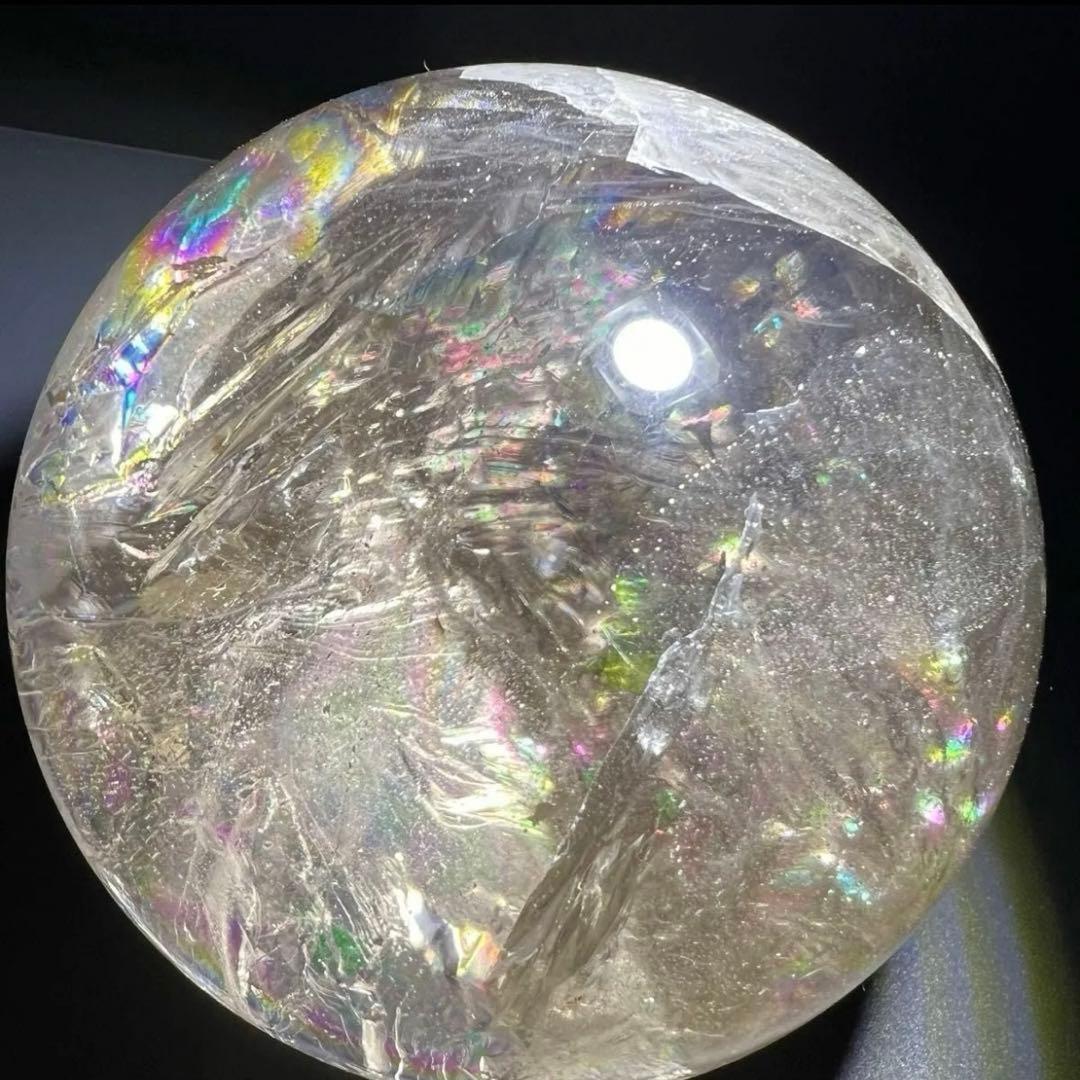 ✳️専用‼️超激安出品☆超極上大玉☆スーパーレインボー‪☆スモーキークォーツ 丸玉