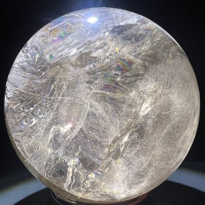 ✳️専用‼️超激安出品☆超極上大玉☆スーパーレインボー‪☆スモーキークォーツ 丸玉