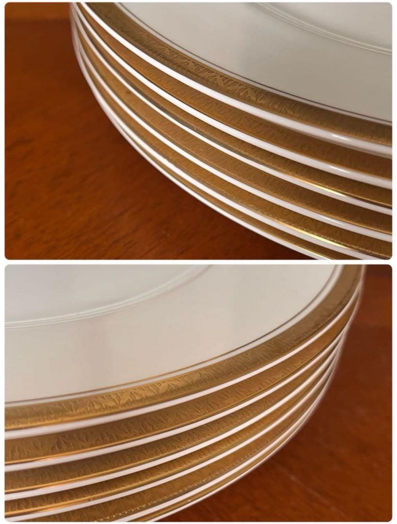 【希少品】ロイヤルウースター　最高級シリーズ★エンパイア★ディナー皿　6枚