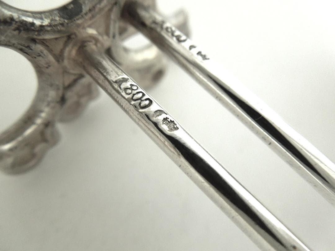 ドイツ　シルバーカトラリーレスト２個　純銀