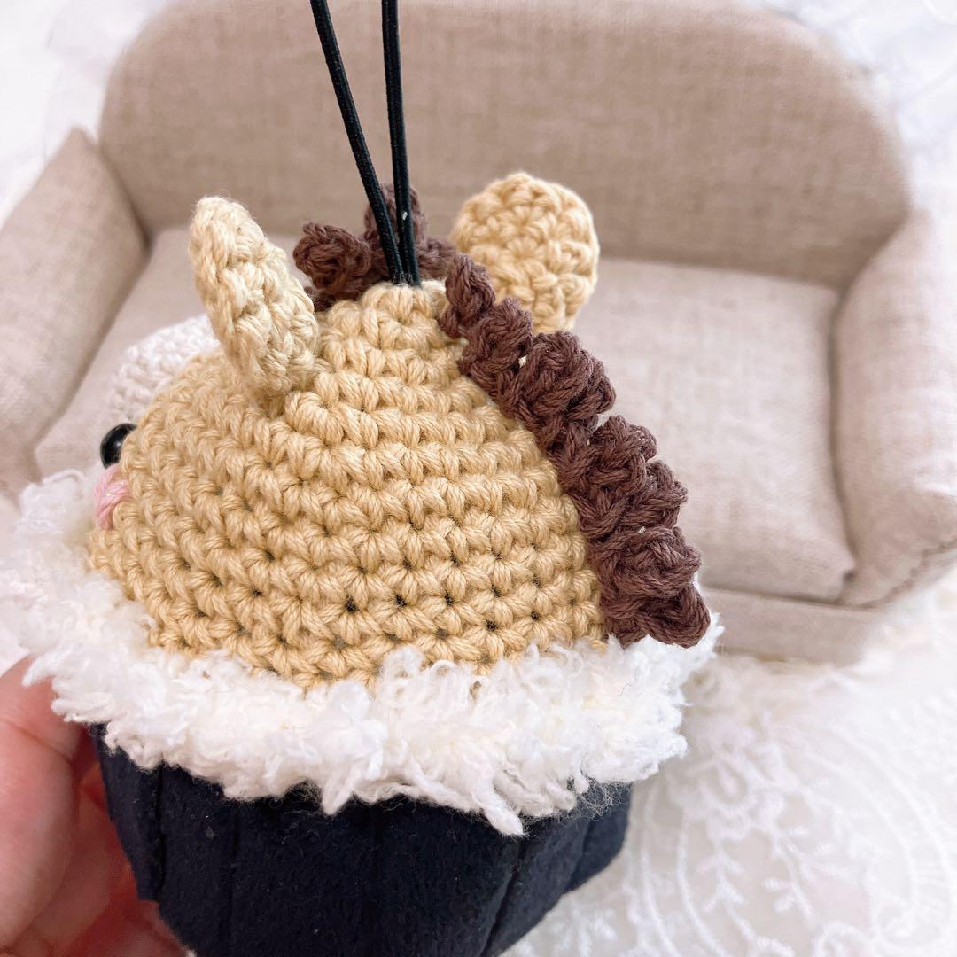 10㎝ ちびぐるみ にじぱぺ おまんじゅう ぬい服 ぬいぐるみ 馬帽子