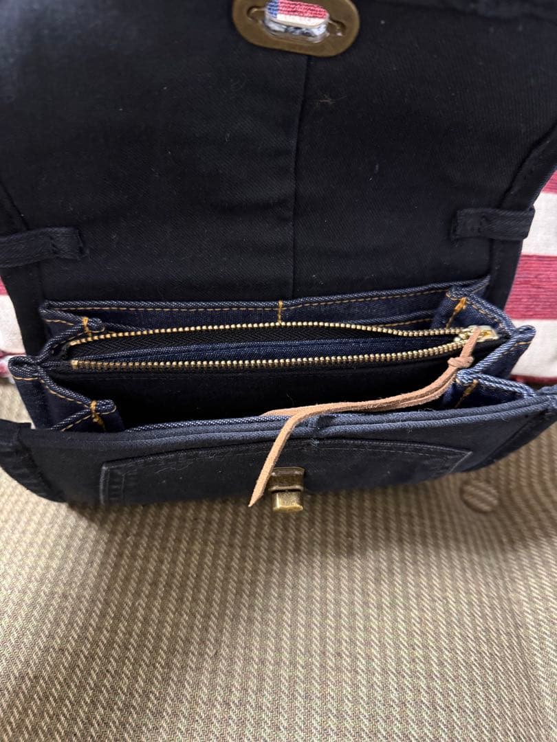 リーバイス ブラックデニム リメイク ウォレット