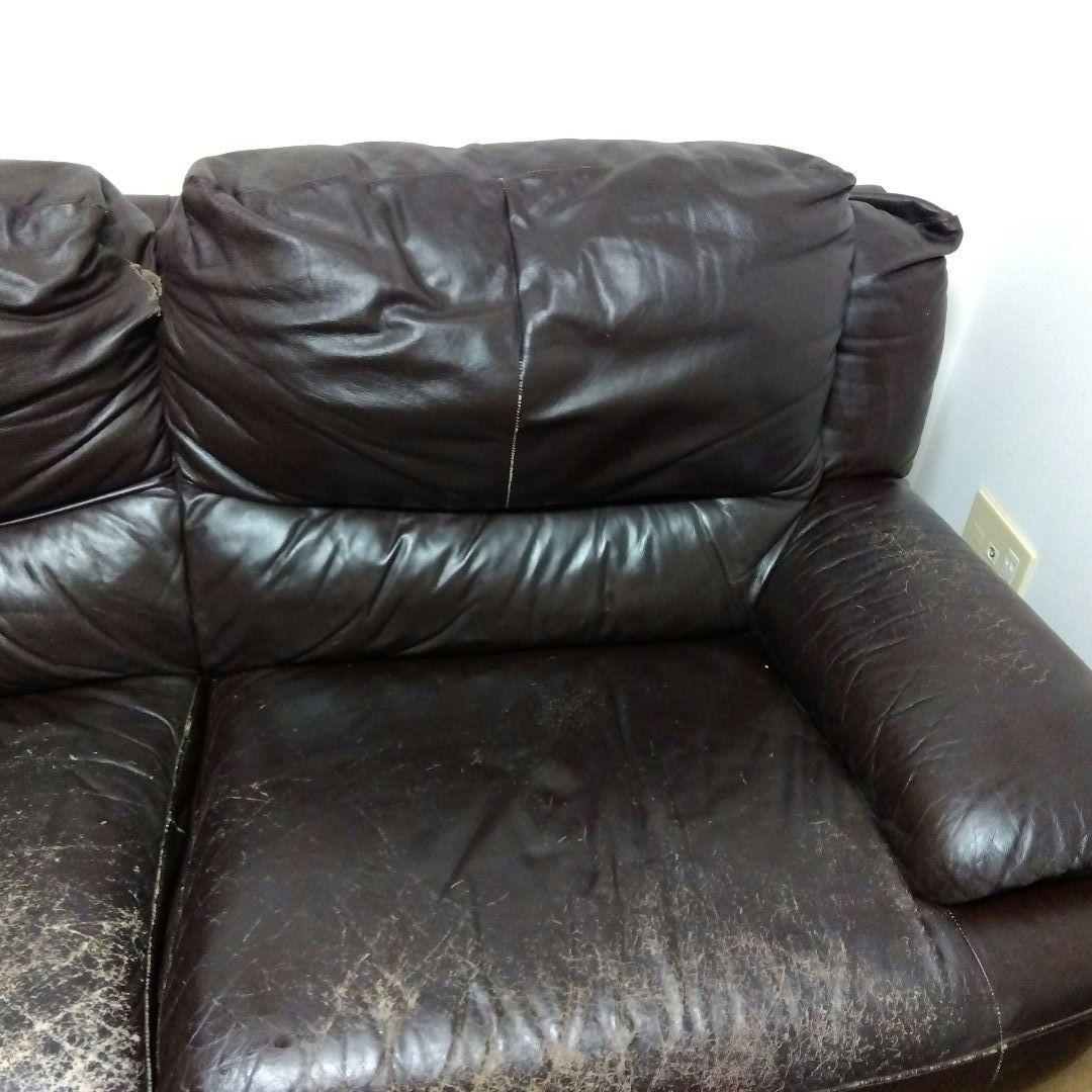 お洒落イタリア　ビンテージ本革　ソファーブランド：MARINELLI（マリネリ）