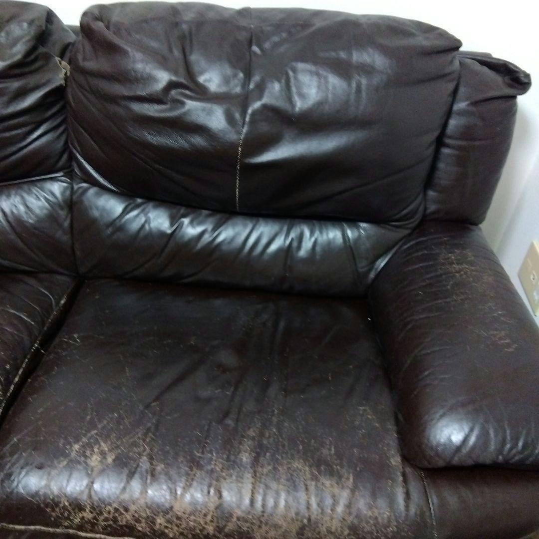 お洒落イタリア　ビンテージ本革　ソファーブランド：MARINELLI（マリネリ）