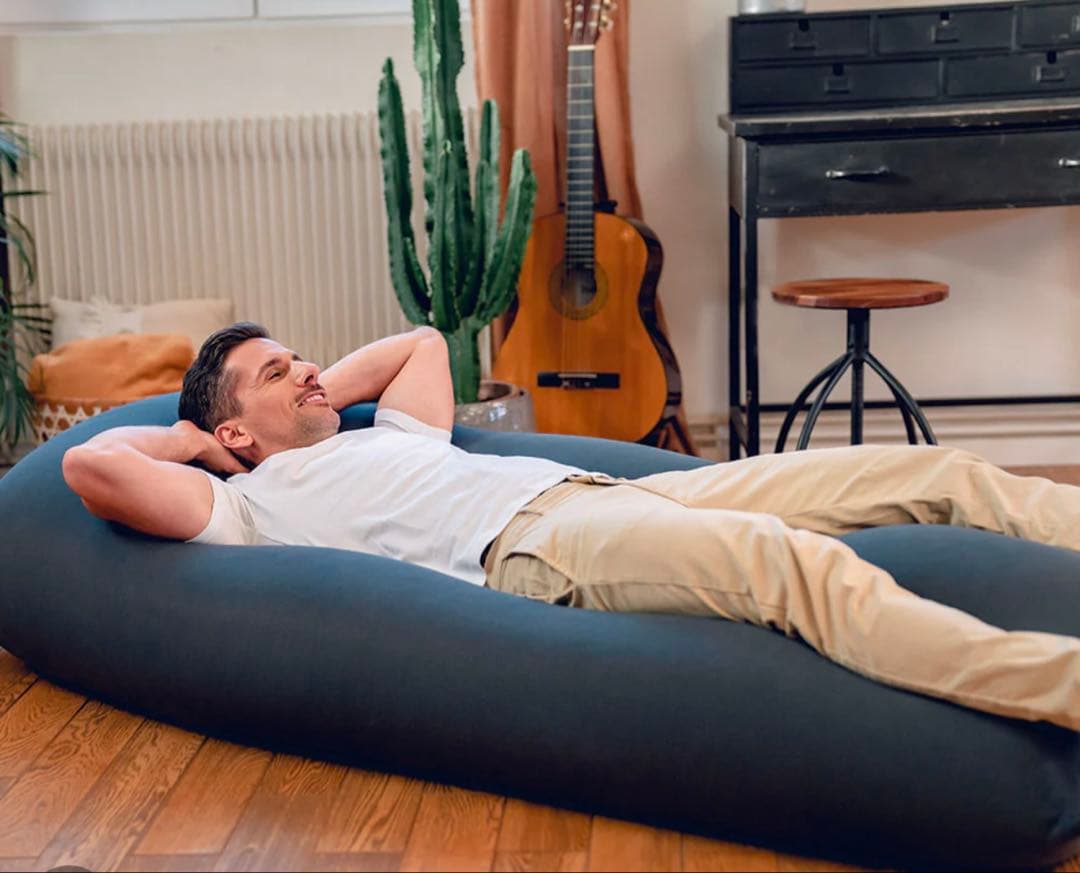 Yogibo max ネイビー 本体　新品　ビーズクッション