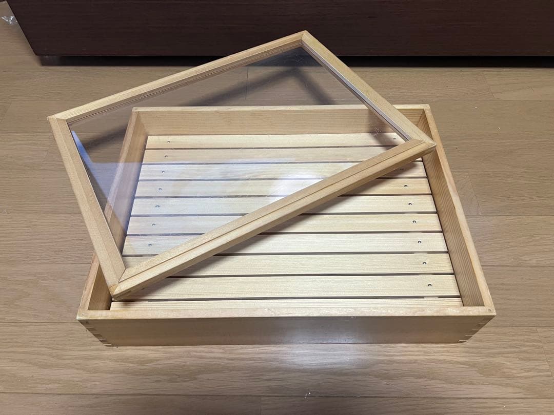 ヤマコー ネタケース 木製 寿司ネタ箱 アクリル蓋付 業務用