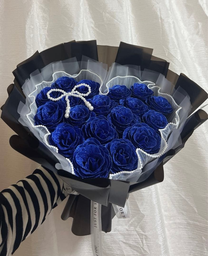 ハート形花束ソープフラワーローズ 18本 卒業プレゼント 楽天市場