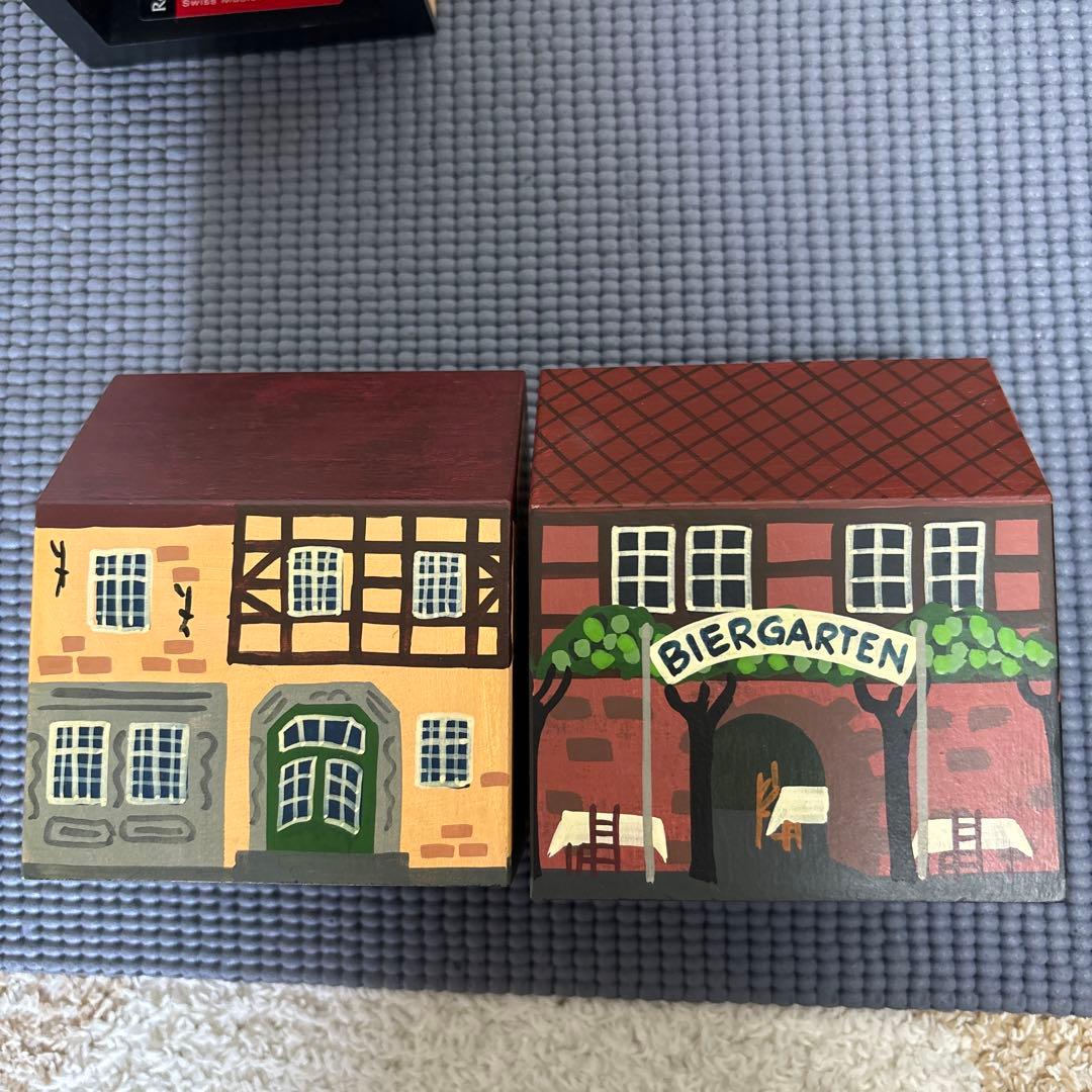 値下　半額以下ドイツ街並み手書オルゴールコレクション12個セット限定100セット