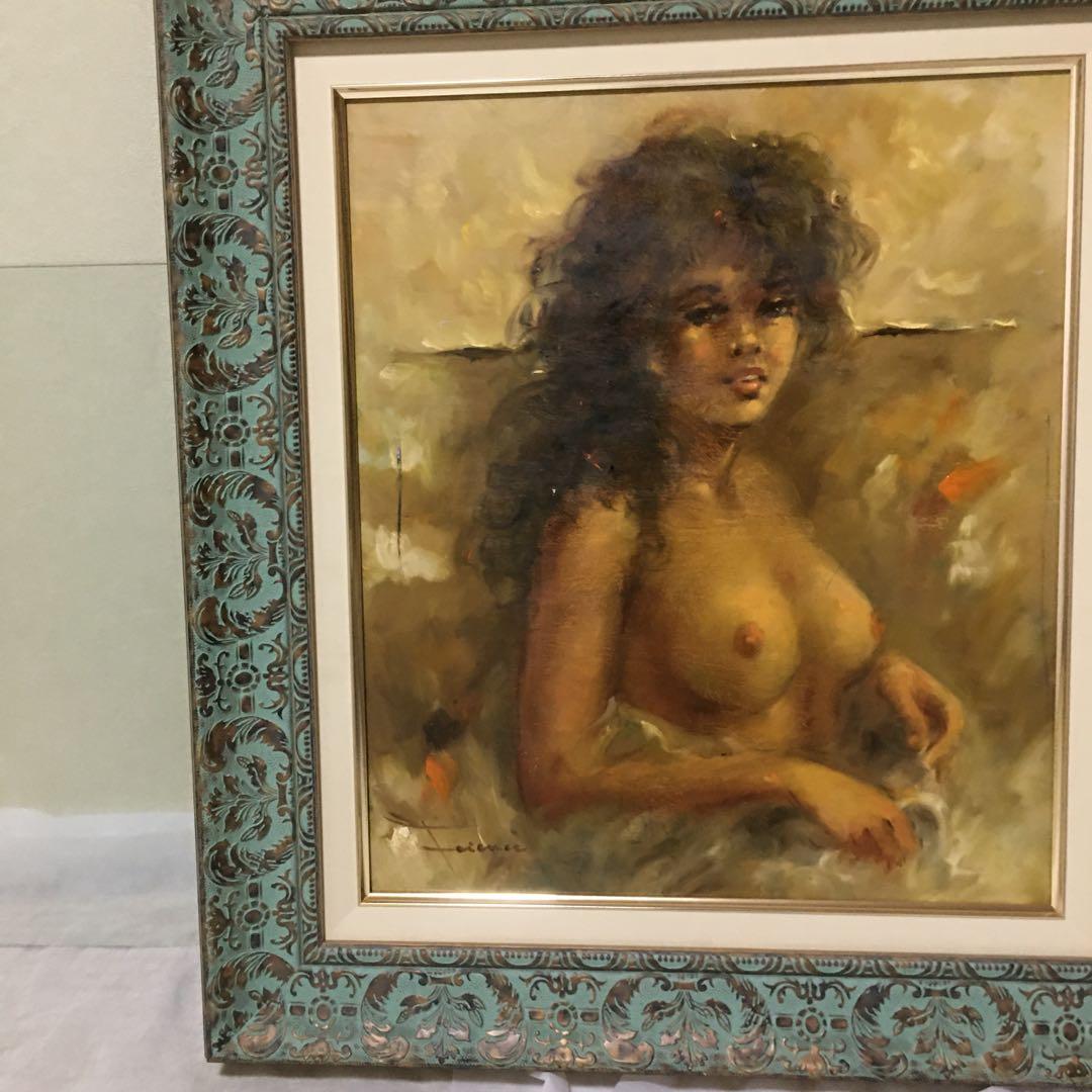 ヨーロッパ絵画油絵厚塗り裸婦