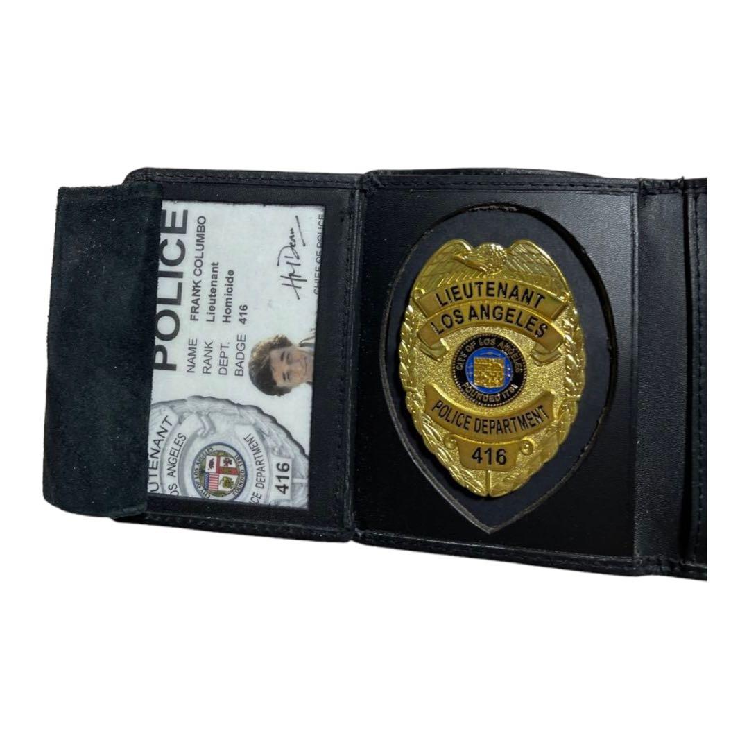 79   刑事コロンボ　　ストロング社製　ロサンゼルス市警IDバッジとケース