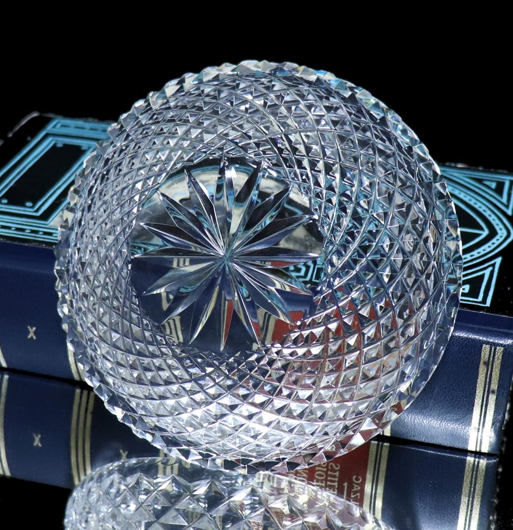 オールド・バカラ 最高級 春海好み 霰切子大型丸鉢 懐石道具 ディアマン ビゾー