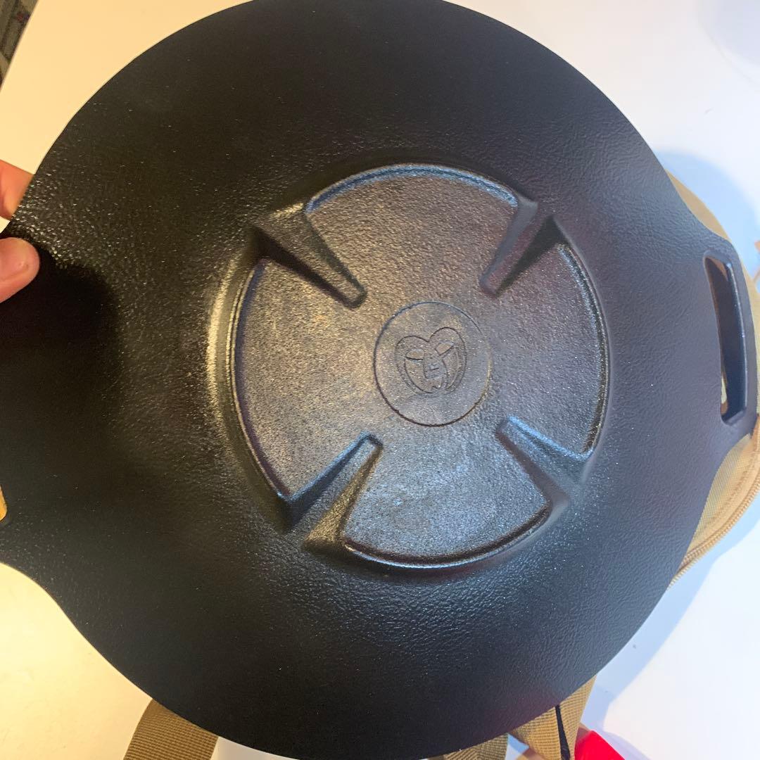 未使用　JHQ 鉄板　マルチグリドル　33cm グリルパン　フライパン　ケース付