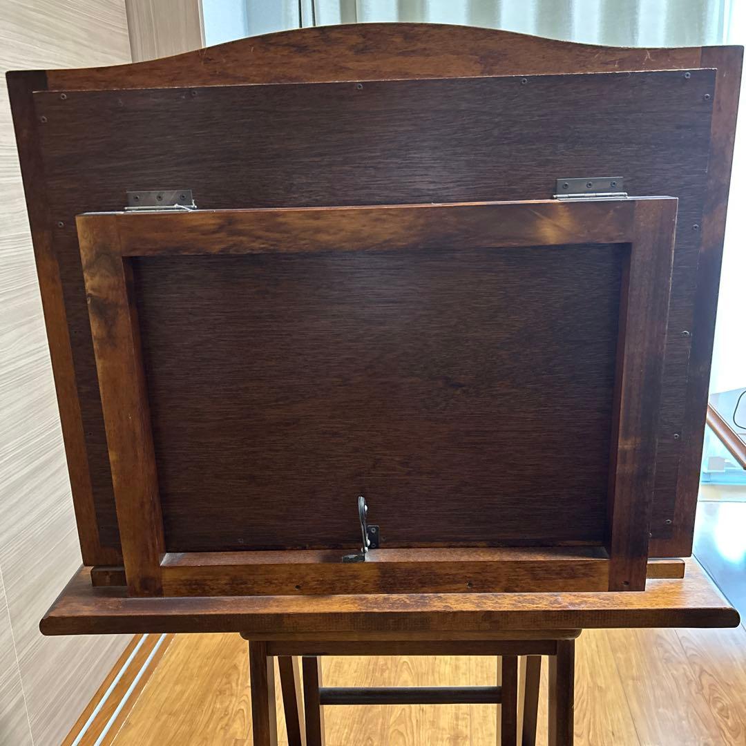 木製ミラー ブラウン