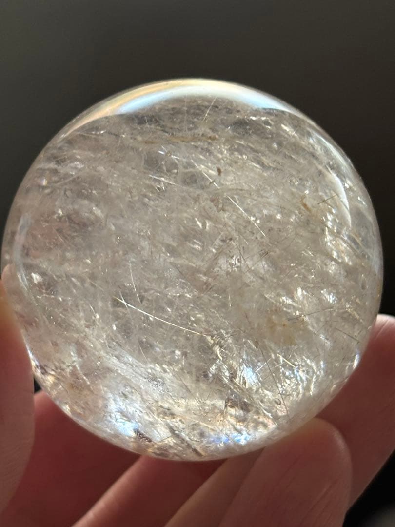シルバールチルスフィア　4.81cm 天然石