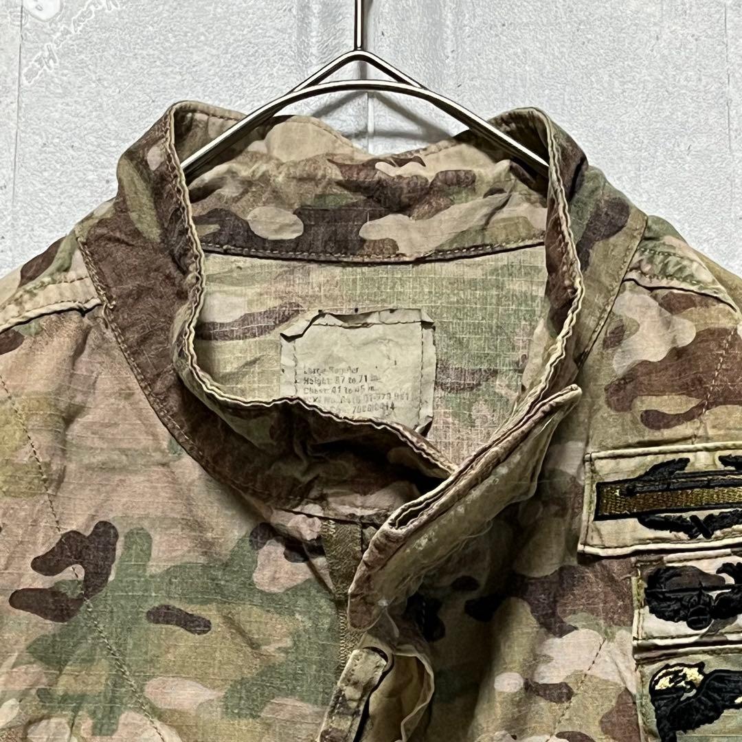 V6 レア 米軍放出品 U.S.ARMY コンバットジャケット マルチカム L