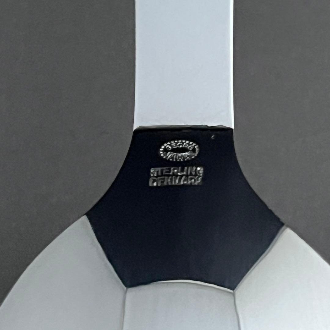 【未使用】ジョージジェンセン PYRAMID ピラミッド ディナースプーン 純銀