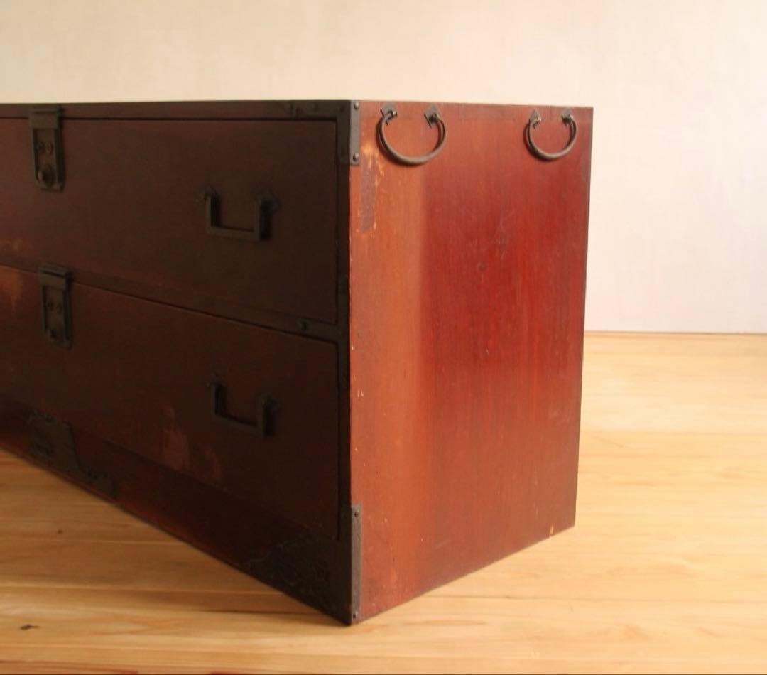 棚　2段　木製　収納棚　古道具　古家具　ビンテージ　アンティーク　レトロ