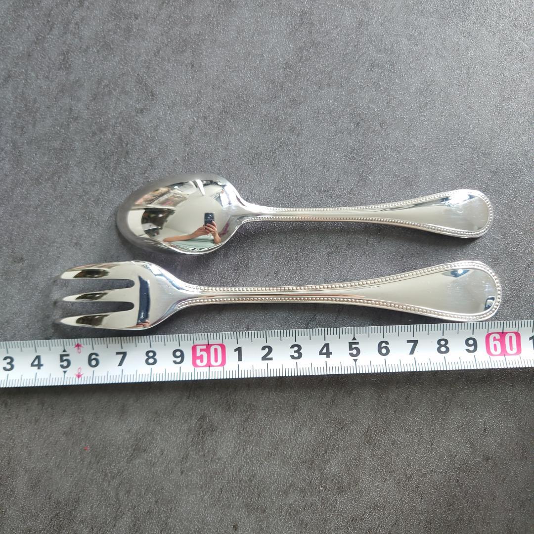 美品 クリストフル パール ケーキフォーク コーヒースプーン 6点
