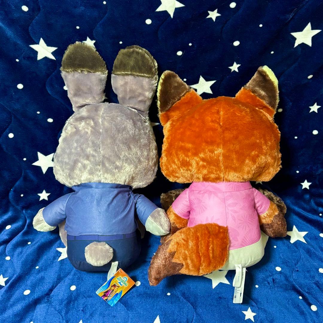 ズートピア2 スーパーラージ ぬいぐるみ ジュディ ニック 2個セット