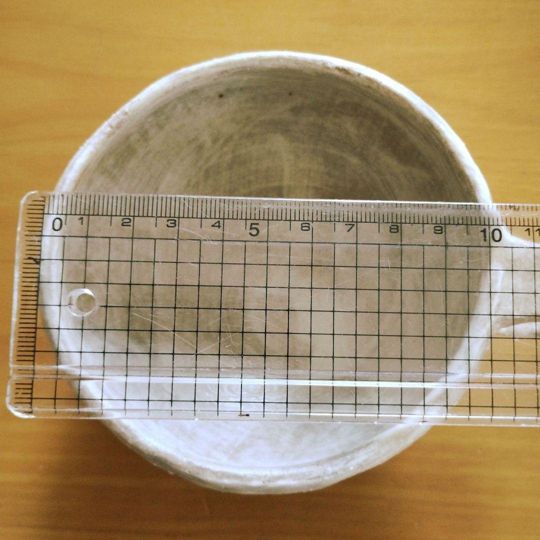 湯布院　HOMME BLUE CAFE スープカップ　陶器　水玉　ドット