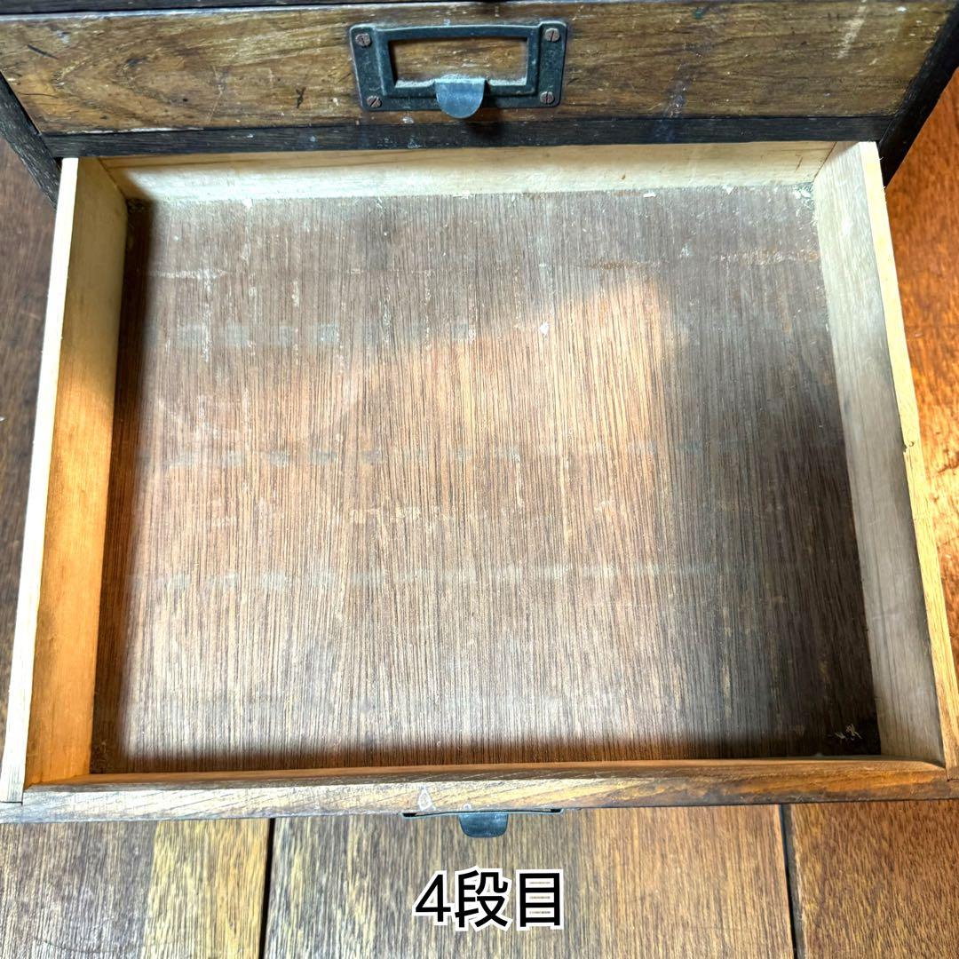 昭和　ビンテージ　雰囲気のある木製引き出し　アンティーク　レトロ　棚