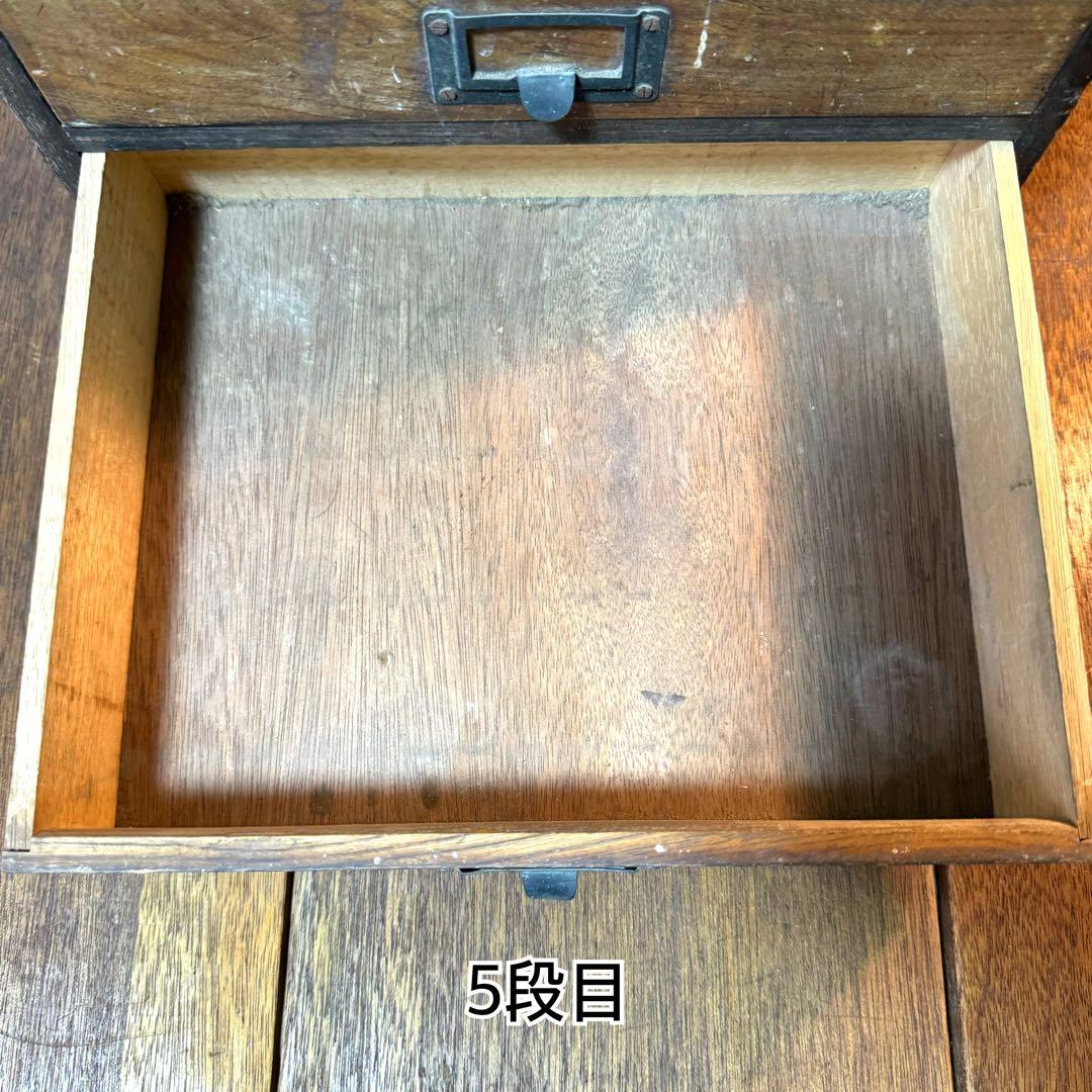 昭和　ビンテージ　雰囲気のある木製引き出し　アンティーク　レトロ　棚