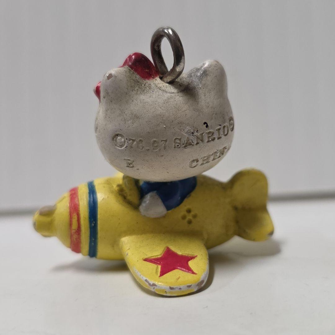 ハローキティ フィギュア 飛行機 レトロ レア 昔 グッズ サンリオ