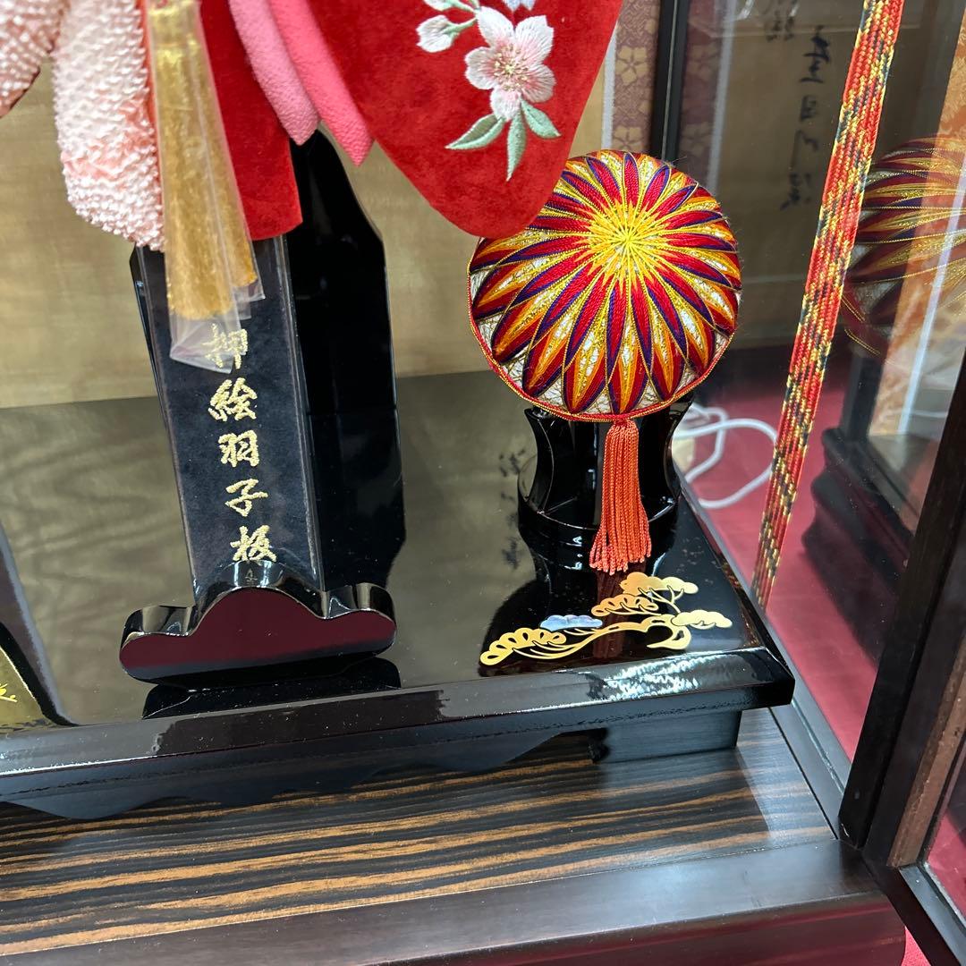初正月＊羽子板飾り＊18号＊黒檀ケースp