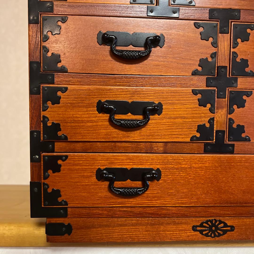 木製 8杯 小箪笥 小引出し 小物入れ ミニタンス 民芸家具 アンティーク