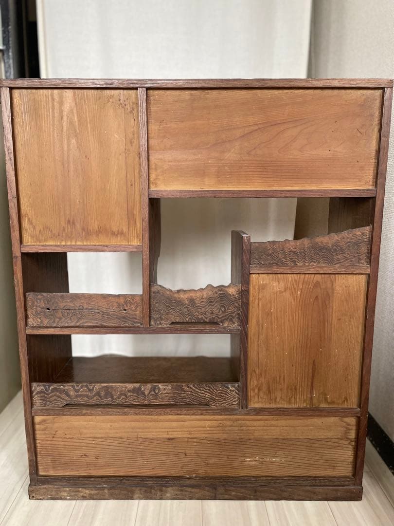 茶箪笥 古い 飾り棚 道具棚