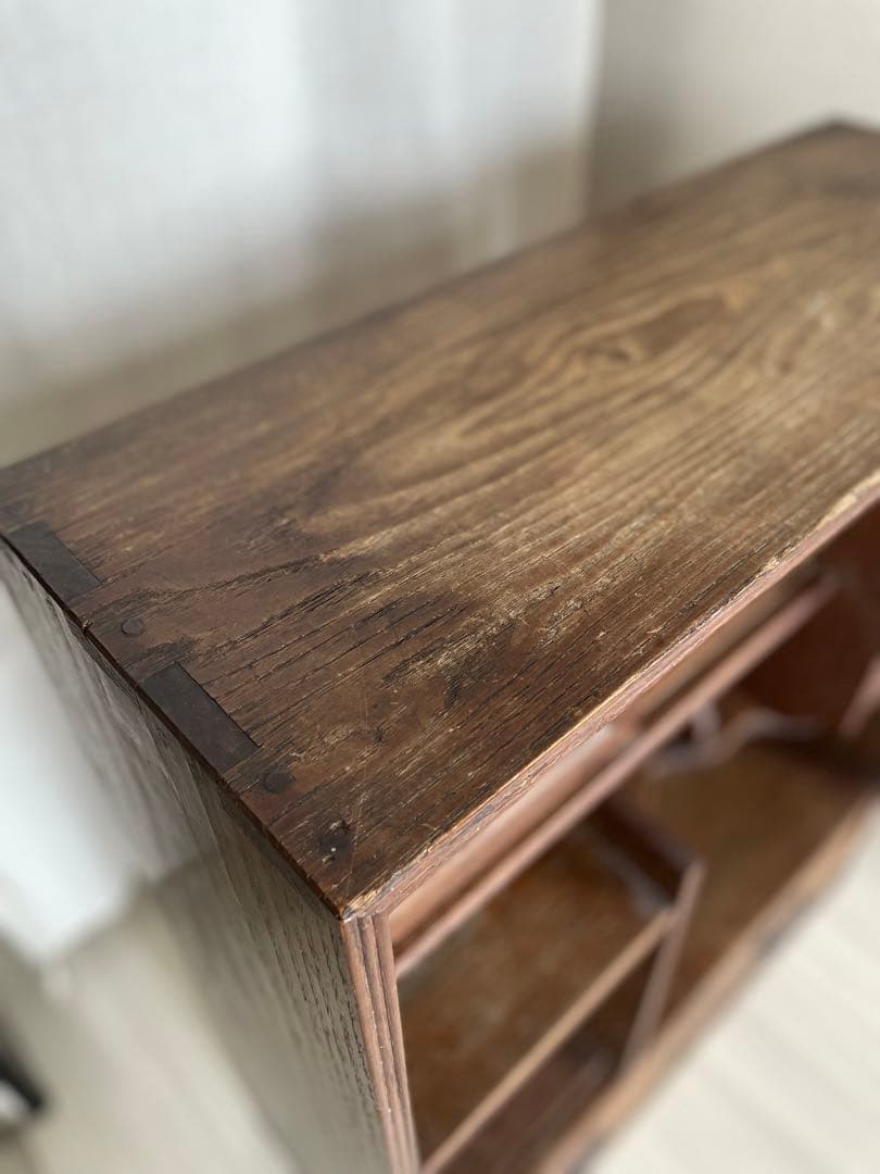 茶箪笥 古い 飾り棚 道具棚