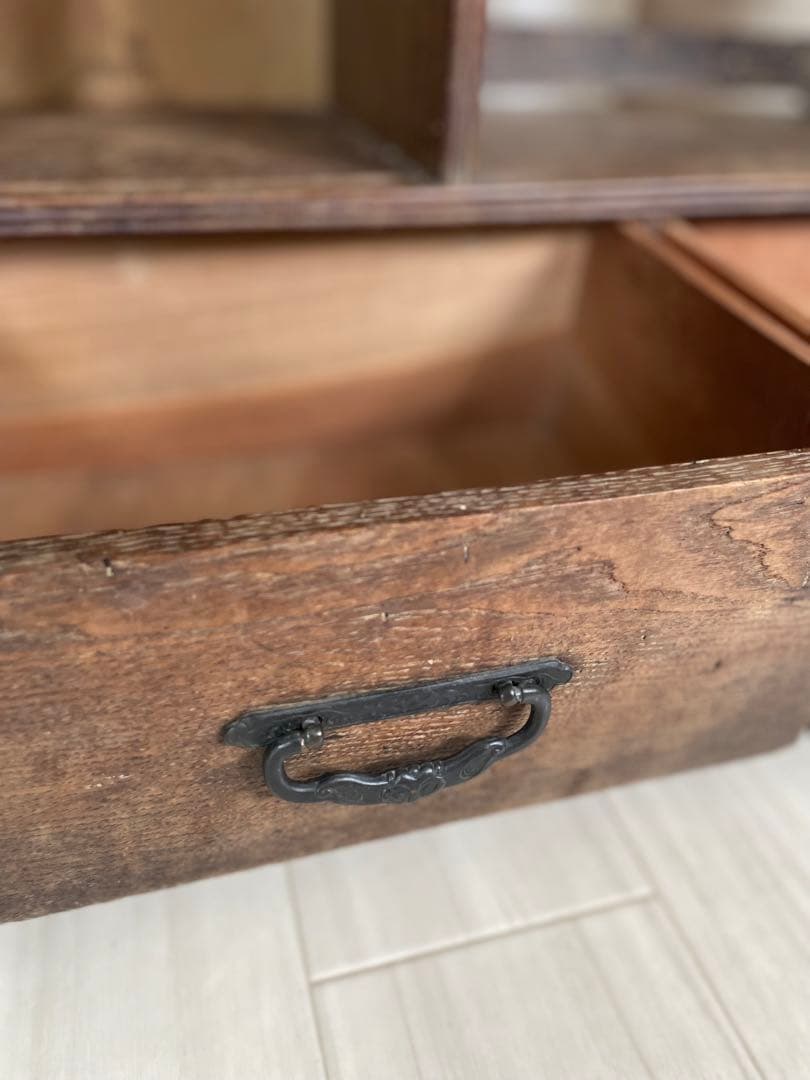 茶箪笥 古い 飾り棚 道具棚