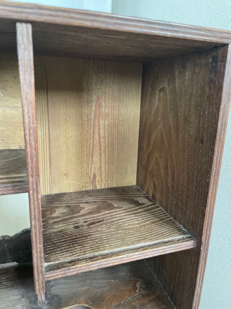 茶箪笥 古い 飾り棚 道具棚