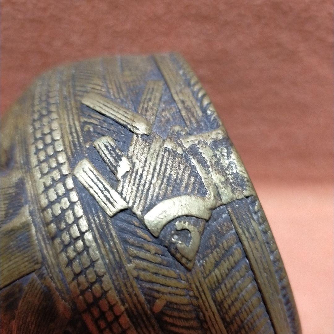 アンティーク オブジェ 物入れ 器 ベンガル地方 希少品 鋳物器 限定品 g6