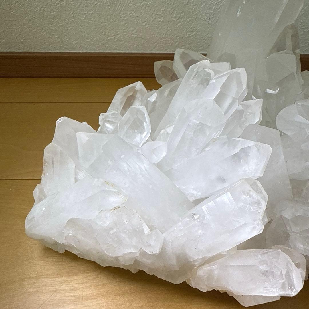大型 水晶クラスター 4.2kg 天然石 パワーストーン 原石 浄化