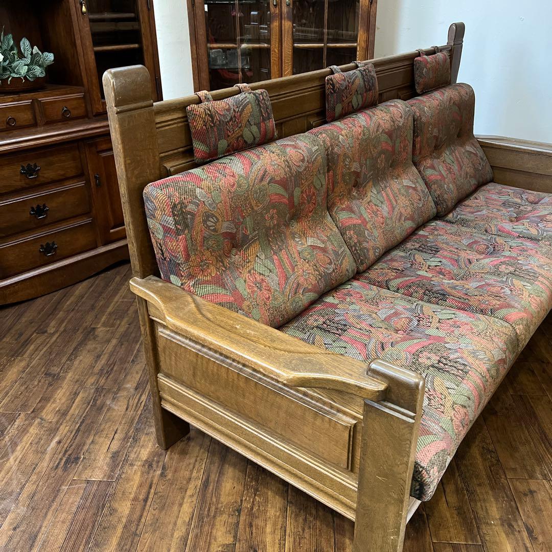 k477r121 葉山ガーデン 3人掛けソファ オーク 無垢材 トリプルソファ