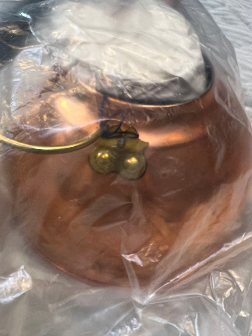 未使用 銅製やかん タグ箱付き