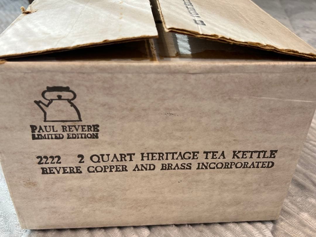 未使用 銅製やかん タグ箱付き