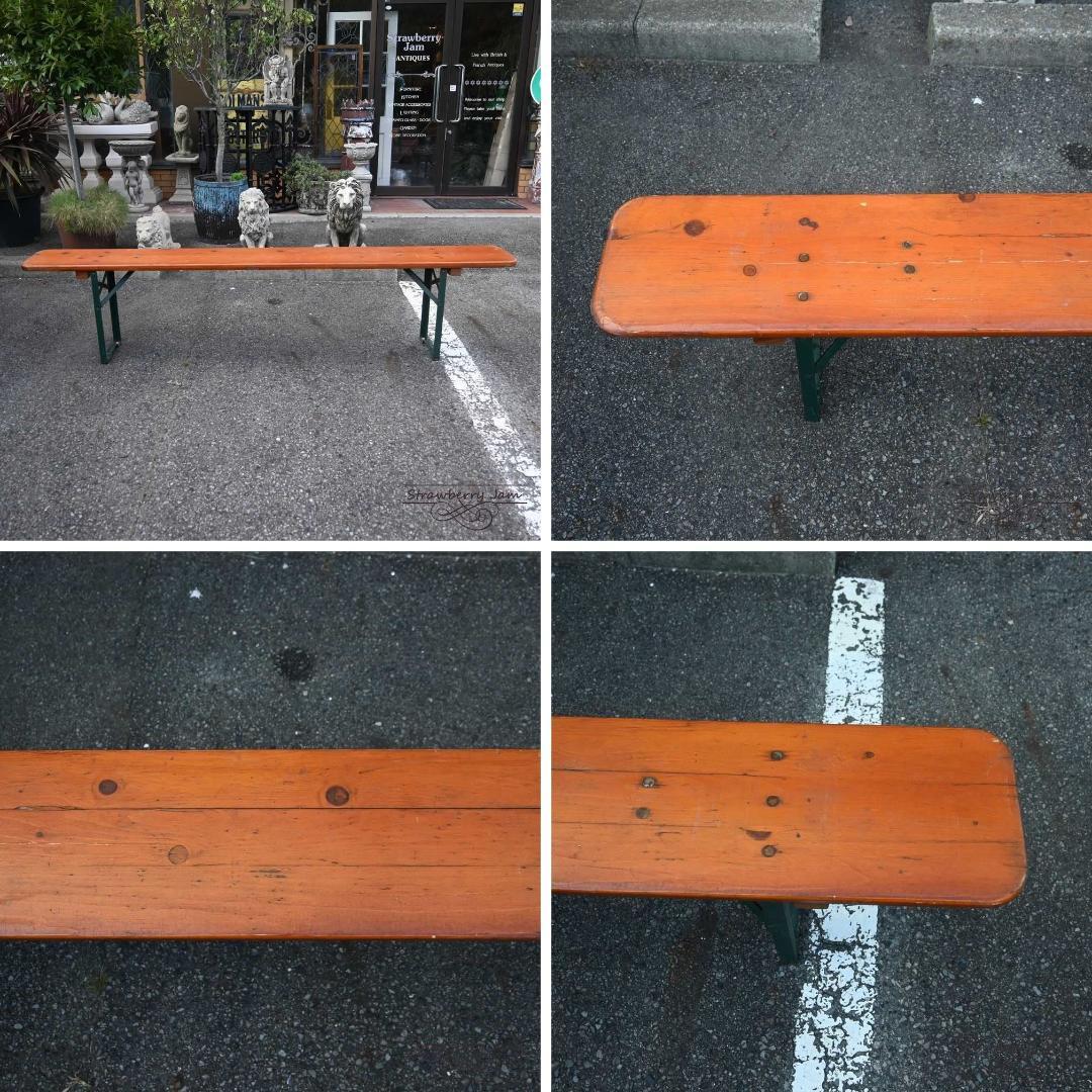 L3705-233 英国アンティーク ビアテーブル 作業台 テーブルセット