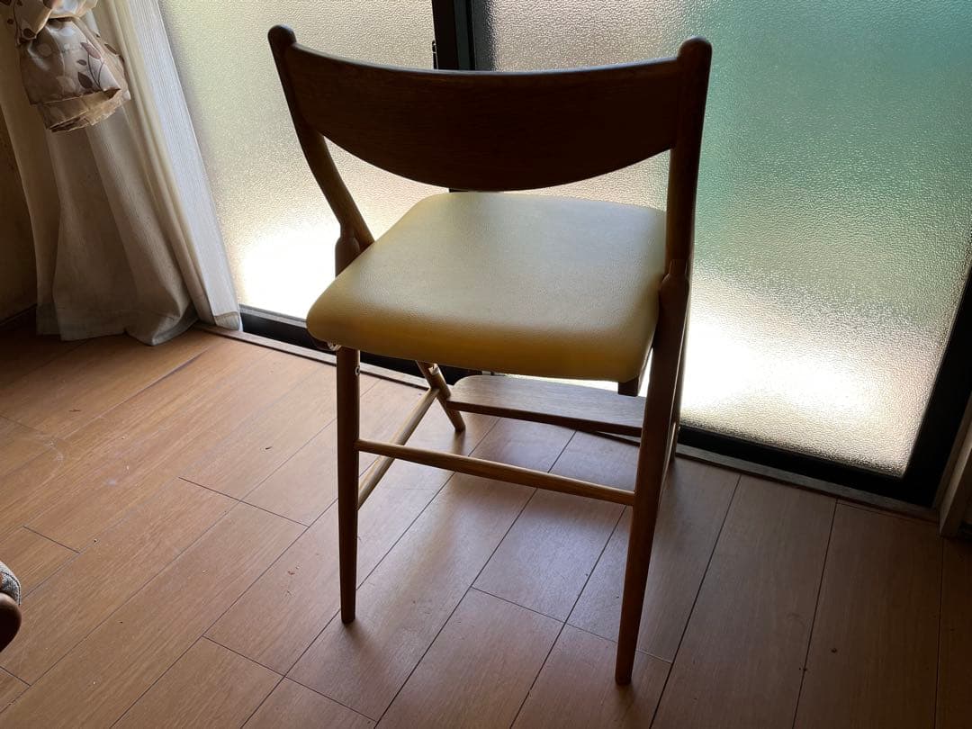 北欧　デザイン 飛騨産業 キツツキ 高さ調整 学習椅子 オーク オイル塗装