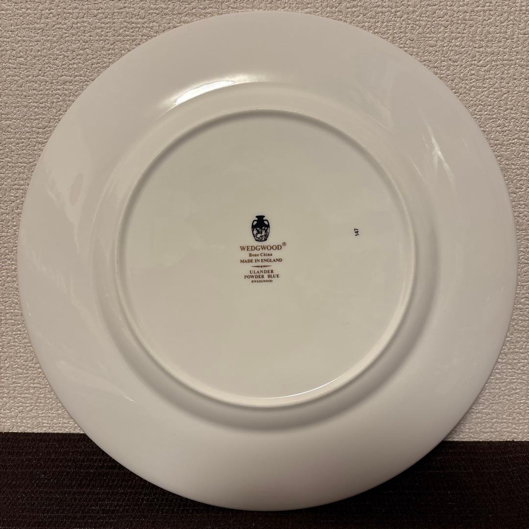 ウェッジウッド　ユーランダー　パウダーブルー　ディナープレート　27.5cm