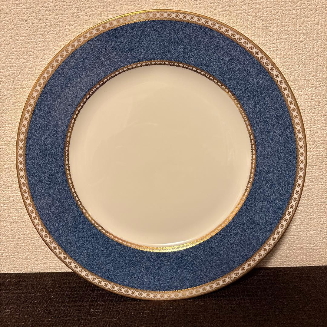 ウェッジウッド　ユーランダー　パウダーブルー　ディナープレート　27.5cm