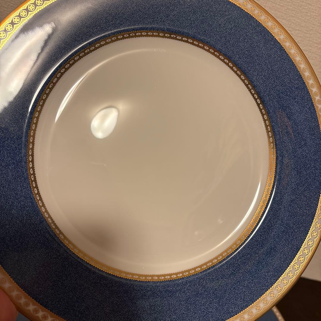 ウェッジウッド　ユーランダー　パウダーブルー　ディナープレート　27.5cm