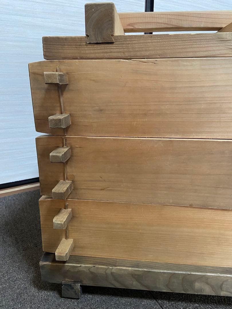 木製角【大】せいろ アンティーク レトロ 竹スノコ付き 蒸し器 - メルカリ