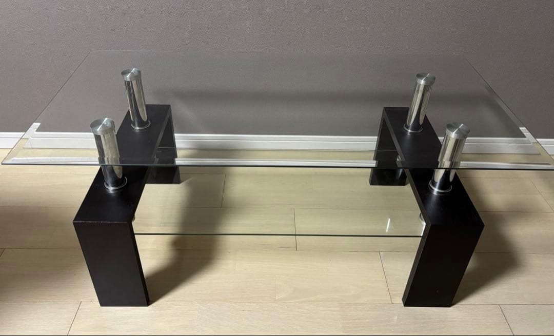 ガラステーブル　ローテーブル