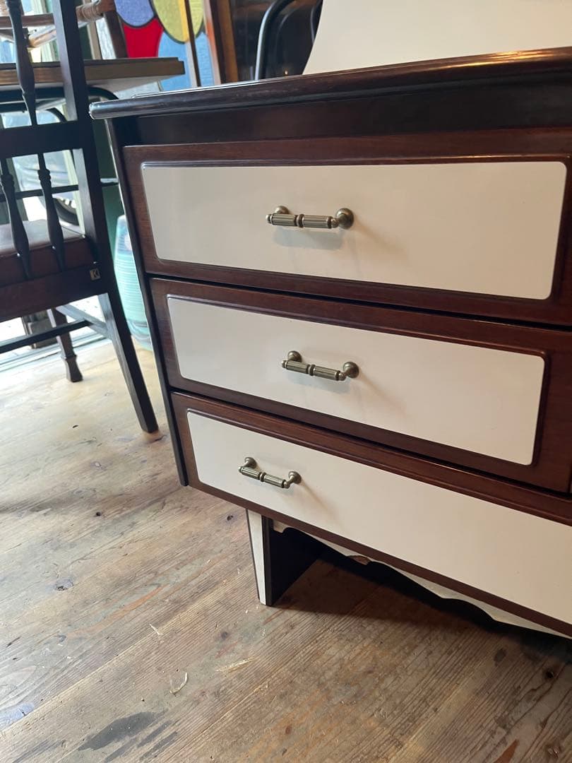 丸型 ドレッサー 昭和レトロ 当時物 インテリア アンティーク ビンテージ 鏡台