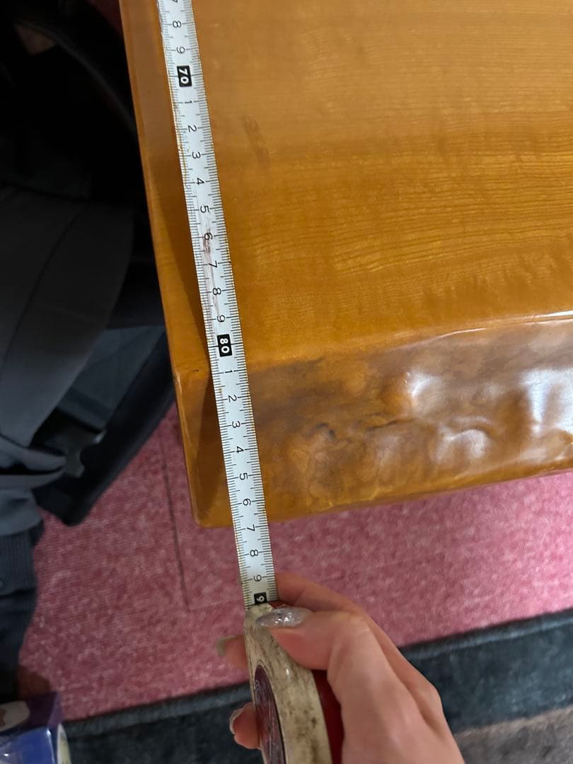 【ピロさん専用】アンティーク　木製座卓　一枚板