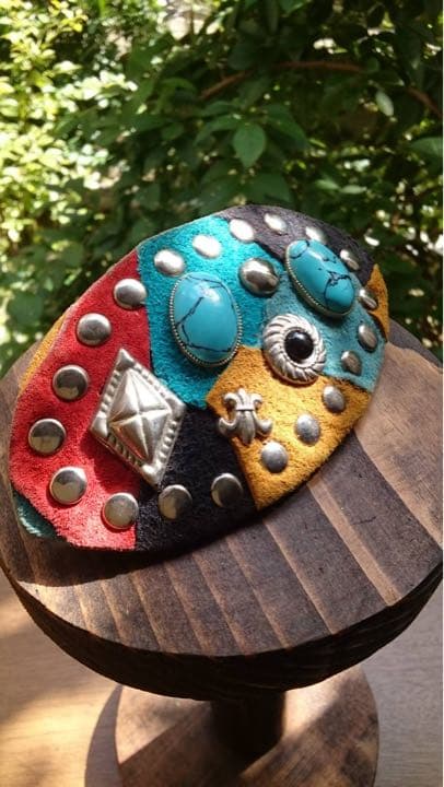 ターコイズ バレッタ イヤリング 昭和レトロ バブル