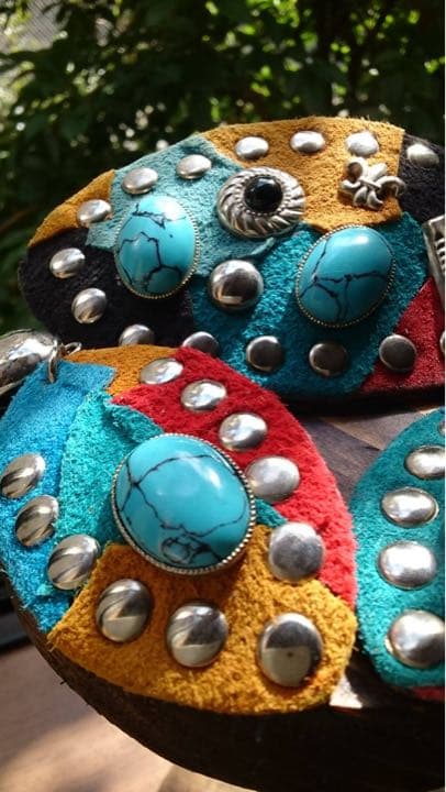 ターコイズ バレッタ イヤリング 昭和レトロ バブル